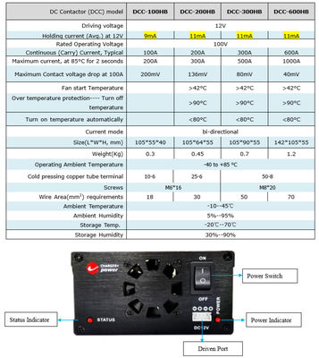 ODM 300A 600A 12v Bms Lifepo4 Литий-ионная батарея постоянного тока Контактный реле SSR