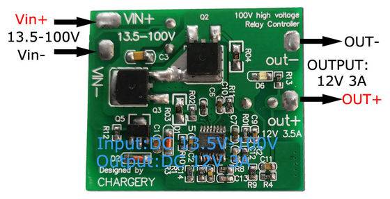 Автомобильный лито аккумулятор Buck Boost преобразователь 100V 12V 4A