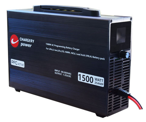 100V 1500W регулируемое напряжение тока зарядное устройство для батареи C10325 4S до 24S LiPo, NMC, LiFe, LiTo, Pb, 25A