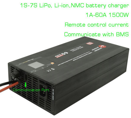 29.4V 7S LiPo NCM зарядное устройство для литийных батарей от 1A до 60A регулируемое