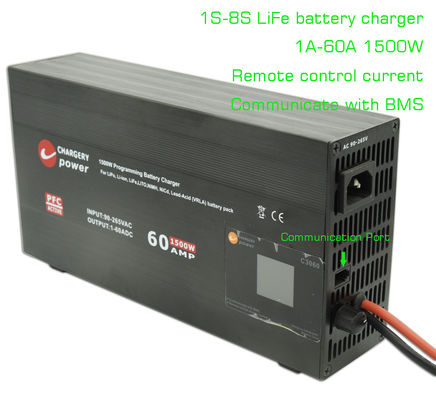 Зарядное зарядное устройство Lifepo4 LFP Ac To Dc зарядное устройство 4S-8S 1500W 29.2V