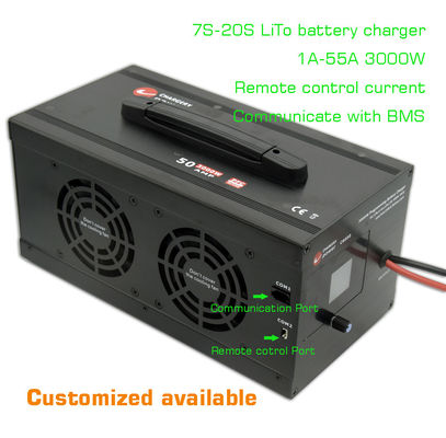 54V 3000W литий LTO LiTo Ac To Dc зарядное устройство 7S-20S 1A-55A